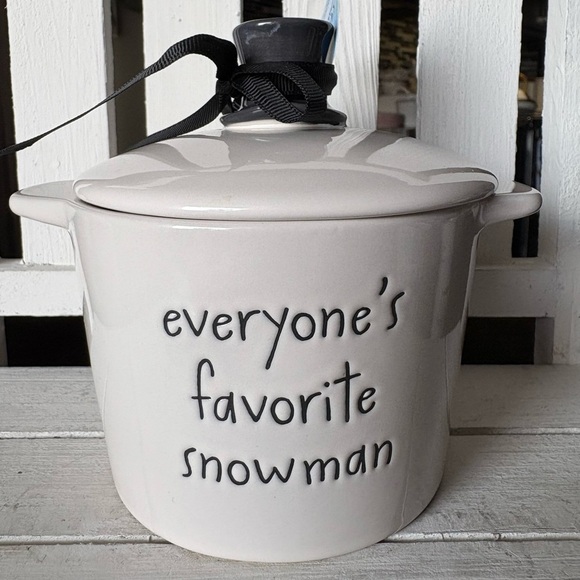 Rae Dunn Frosty the Snowman Ceramic Baking Dish - Picture 3 of 4